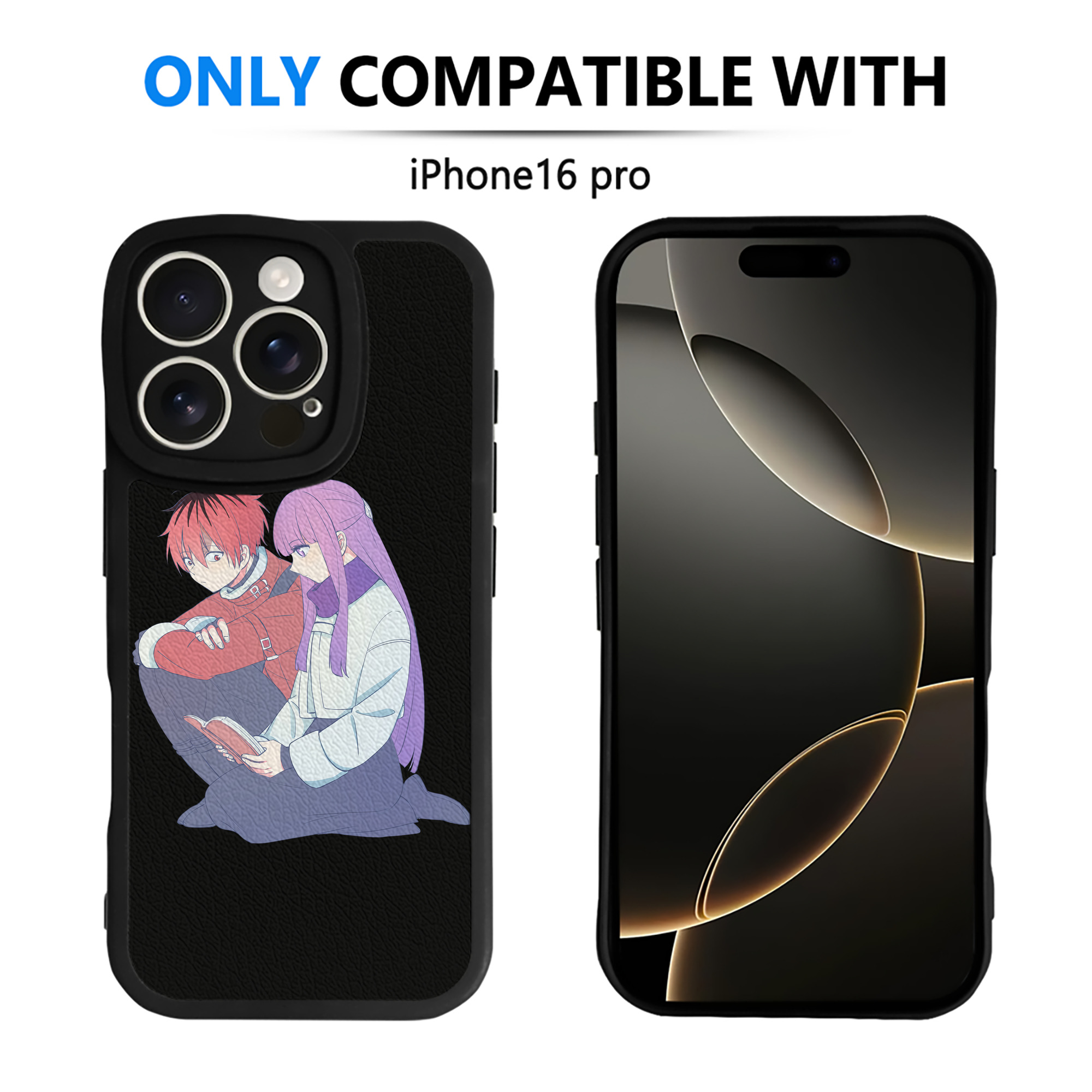 （画像用） 葬送のフリーレン Frieren 【iPhone 16シリーズ対応】シリコンスマホケース（レザー調） 材質：シリコン